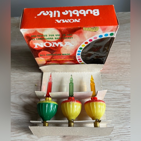 NOMA Vintage 3 Bubble Replacement Lites 🎄 - Picture 1 of 10